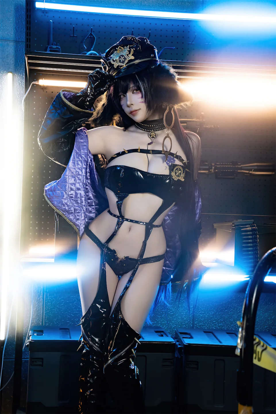 二佐Nisa - No.191 碧蓝航线·武藏 女警 [25P-101MB] tg@simisebaisi 【丝足阁】011.webp